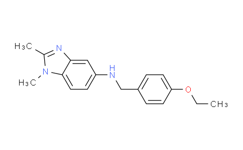 CAS No. 292052-59-6, N-(4-Ethoxybenzyl)-1,2-dimethyl-1H-benzo[d]imidazol-5-amine