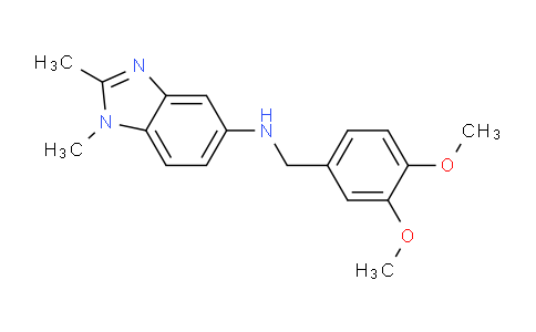 CAS No. 337925-60-7, N-(3,4-Dimethoxybenzyl)-1,2-dimethyl-1H-benzo[d]imidazol-5-amine