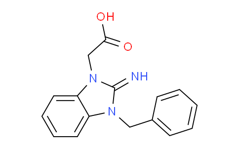 CAS No. 40783-87-7, 2-(3-Benzyl-2-imino-2,3-dihydro-1H-benzo[d]imidazol-1-yl)acetic acid