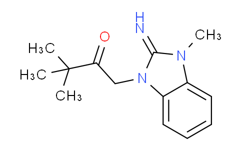 CAS No. 487006-10-0, 1-(2-Imino-3-methyl-2,3-dihydro-1H-benzo[d]imidazol-1-yl)-3,3-dimethylbutan-2-one