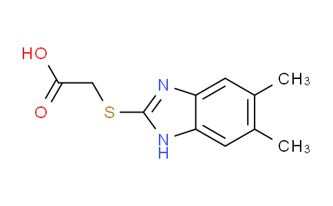 CAS No. 7150-54-1, 2-((5,6-Dimethyl-1H-benzo[d]imidazol-2-yl)thio)acetic acid