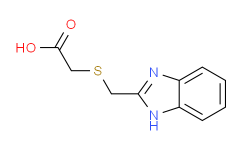 CAS No. 6017-11-4, 2-(((1H-Benzo[d]imidazol-2-yl)methyl)thio)acetic acid