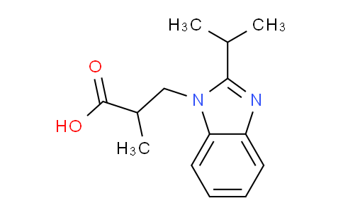 CAS No. 435342-08-8, 3-(2-Isopropyl-benzoimidazol-1-yl)-2-methyl-propionic acid