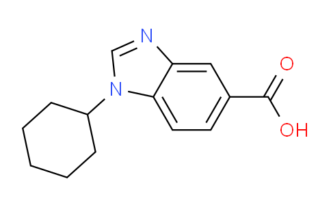 CAS No. 669070-72-8, 1-Cyclohexylbenzodiazole-5-carboxylic acid