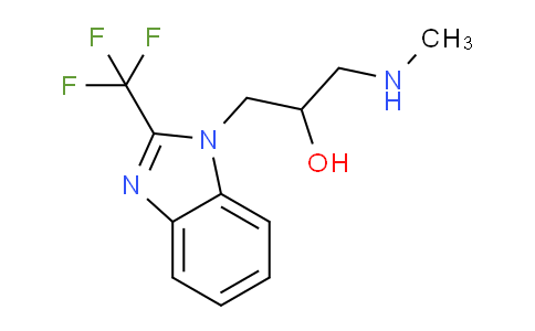 CAS No. 801228-17-1, 1-(Methylamino)-3-(2-(trifluoromethyl)-1H-benzo[d]imidazol-1-yl)propan-2-ol