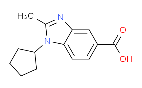CAS No. 944722-26-3, 1-Cyclopentyl-2-methyl-1H-benzo[d]imidazole-5-carboxylic acid