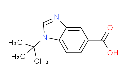 CAS No. 1153985-64-8, 1-t-Butyl-benzoimidazole-5-carboxylic acid