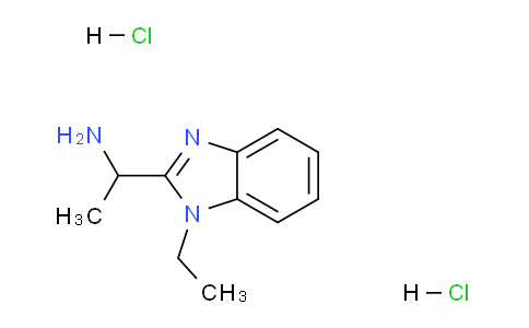 CAS No. 1240528-74-8, 1-(1-Ethyl-1H-benzo[d]imidazol-2-yl)ethanamine dihydrochloride