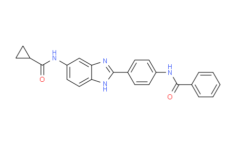 CAS No. 1261268-99-8, N-(4-(5-(cyclopropanecarboxamido)-1H-benzo[d]imidazol-2-yl)phenyl)benzamide