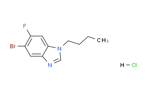 CAS No. 1261906-10-8, 5-Bromo-1-butyl-6-fluorobenzoimidazole, HCl