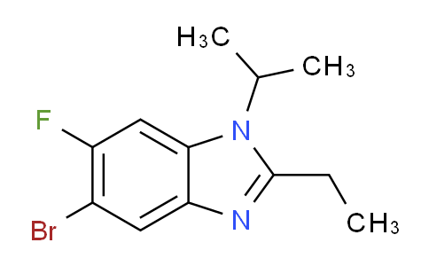 CAS No. 1352318-52-5, 5-Bromo-2-ethyl-6-fluoro-1-isopropylbenzimidazole