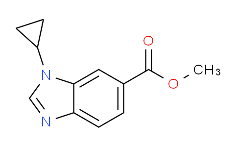 CAS No. 1355247-62-9, Methyl 3-cyclopropylbenzimidazole-5-carboxylate