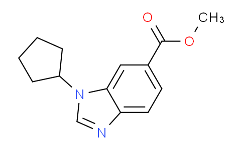 CAS No. 1355248-15-5, Methyl 3-cyclopentylbenzimidazole-5-carboxylate