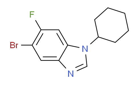 CAS No. 1365272-71-4, 5-Bromo-1-cyclohexyl-6-fluorobenzimidazole