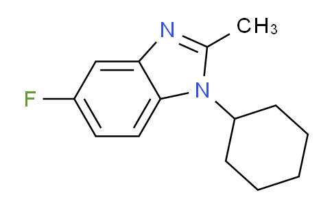 CAS No. 1381944-50-8, 1-Cyclohexyl-5-fluoro-2-methyl-1,3-benzodiazole