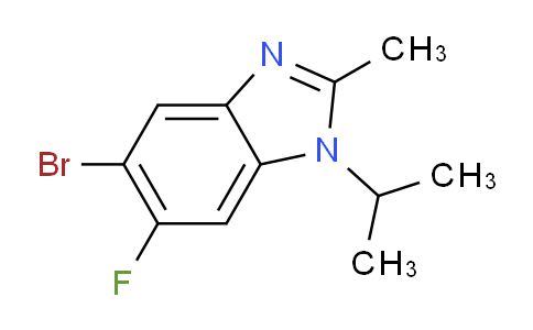 CAS No. 1393442-16-4, 5-Bromo-6-fluoro-1-isopropyl-2-methylbenzimidazole