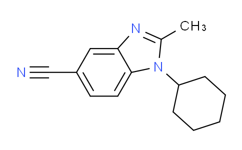 CAS No. 1403483-86-2, 1-Cyclohexyl-2-methyl-1,3-benzodiazole-5-carbonitrile
