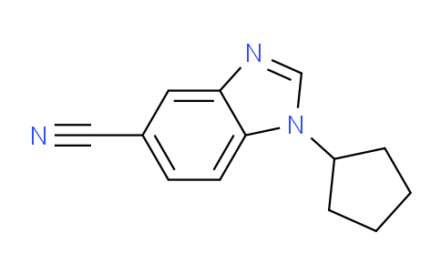 CAS No. 1403483-66-8, 1-Cyclopentyl-1,3-benzodiazole-5-carbonitrile