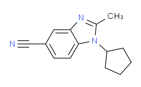 CAS No. 1403483-73-7, 1-Cyclopentyl-2-methyl-1,3-benzodiazole-5-carbonitrile