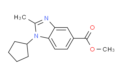 CAS No. 904687-01-0, Methyl 1-cyclopentyl-2-methyl-1,3-benzodiazole-5-carboxylate