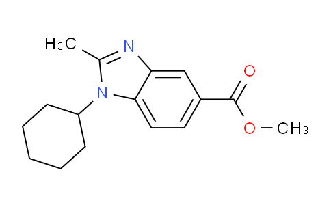 CAS No. 1415819-88-3, Methyl 1-cyclohexyl-2-methyl-1,3-benzodiazole-5-carboxylate