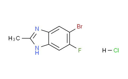 CAS No. 1420800-15-2, 5-Bromo-6-fluoro-2-methylbenzodiazole HCl