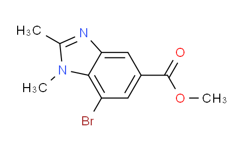 CAS No. 1420800-28-7, Methyl 7-bromo-1,2-dimethylbenzodiazole-5-carboxylate