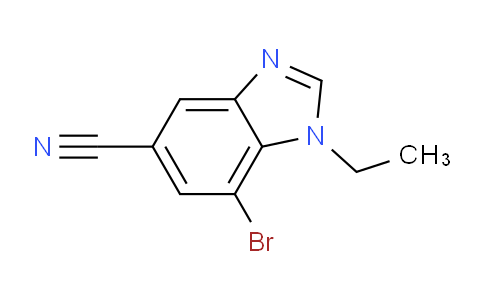 CAS No. 1420800-22-1, 7-Bromo-1-ethylbenzodiazole-5-carbonitrile