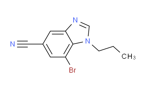 CAS No. 1426958-45-3, 7-Bromo-1-propyl-1,3-benzodiazole-5-carbonitrile