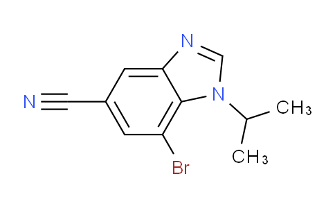 CAS No. 1437795-16-8, 7-Bromo-5-cyano-1-isopropylbenzimidazole