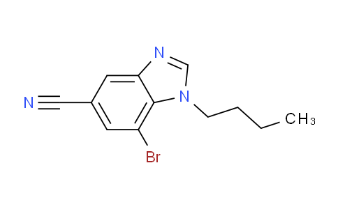 CAS No. 1437794-68-7, 7-Bromo-1-butyl-1,3-benzodiazole-5-carbonitrile