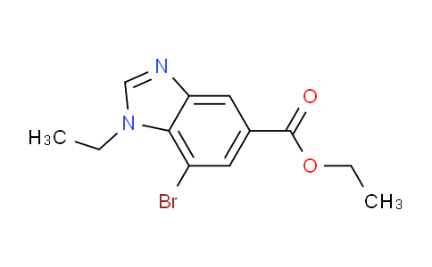 CAS No. 1437794-87-0, Ethyl 7-bromo-1-ethyl-1,3-benzodiazole-5-carboxylate