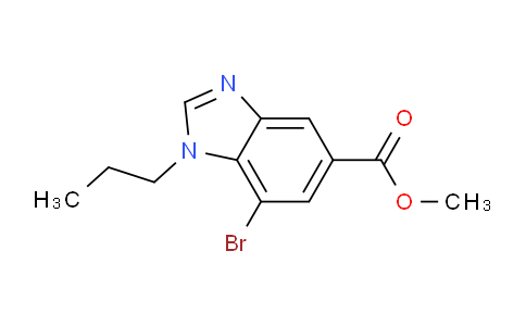 CAS No. 1437794-88-1, Methyl 7-bromo-1-propyl-1,3-benzodiazole-5-carboxylate