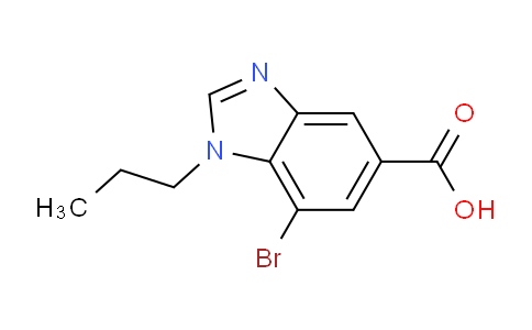 CAS No. 1437794-76-7, 7-Bromo-1-propyl-1,3-benzodiazole-5-carboxylic acid