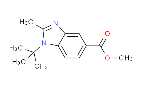 CAS No. 1414029-55-2, Methyl 1-(tert-butyl)-2-methyl-1H-benzo[d]imidazole-5-carboxylate