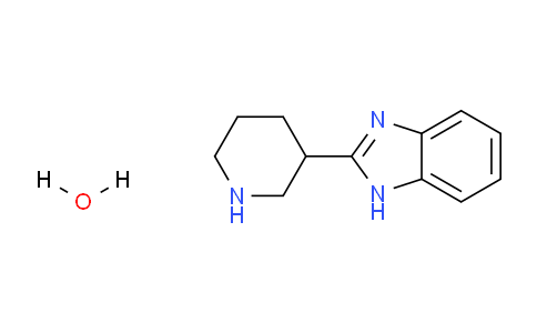 CAS No. 1172508-14-3, 2-(Piperidin-3-yl)-1H-benzo[d]imidazole hydrate