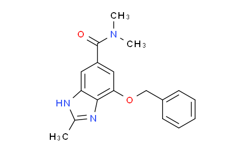 CAS No. 942195-84-8, N,N,2-Trimethyl-4-[(phenylmethyl)oxy]-1H-benzimidazole-6-carboxamide