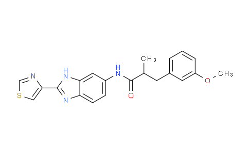 DY750638 | 1393748-80-5 | 3-Methoxy-alpha-methyl-N-[2-(4-thiazolyl)-1H-benzimidazol-6-yl]-benzenepropanamide