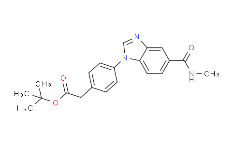 CAS No. 2361146-30-5, tert-butyl 2-(4-(5-(methylcarbamoyl)-1H-benzo[d]imidazol-1-yl)phenyl)acetate