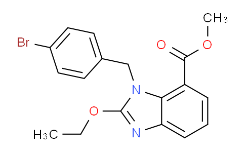 CAS No. 892505-90-7, methyl 3-[(4-bromophenyl)methyl]-2-ethoxybenzimidazole-4-carboxylate