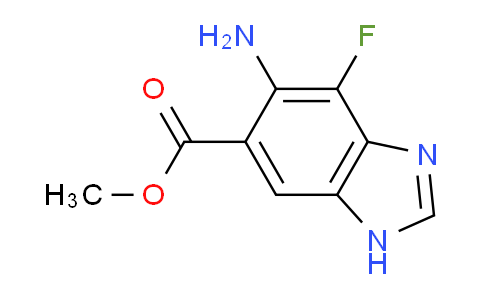 CAS No. 918321-29-6, Methyl 5-amino-4-fluoro-1H-benzo[d]imidazole-6-carboxylate