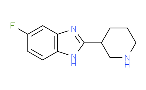 CAS No. 885275-03-6, 5-fluoro-2-(piperidin-3-yl)-1H-benzo[d]imidazole