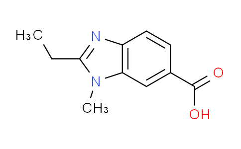 CAS No. 1219960-40-3, 2-Ethyl-1-methyl-1H-benzo[d]imidazole-6-carboxylic acid