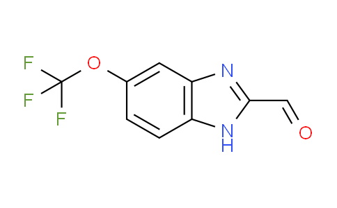 CAS No. 1260675-84-0, 5-(trifluoromethoxy)-1H-1,3-benzodiazole-2-carbaldehyde