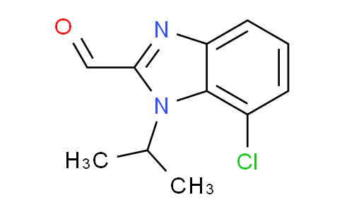 CAS No. 1343917-44-1, 7-chloro-1-(propan-2-yl)-1H-1,3-benzodiazole-2-carbaldehyde