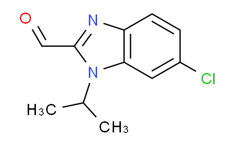 CAS No. 1253395-05-9, 6-chloro-1-(propan-2-yl)-1H-1,3-benzodiazole-2-carbaldehyde