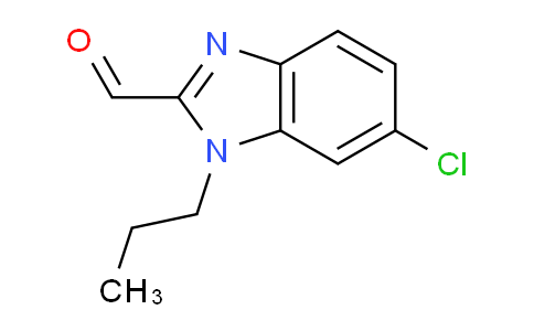 CAS No. 1253394-96-5, 6-chloro-1-propyl-1H-1,3-benzodiazole-2-carbaldehyde