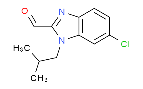 CAS No. 1437385-22-2, 6-chloro-1-(2-methylpropyl)-1H-1,3-benzodiazole-2-carbaldehyde