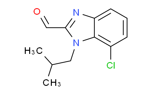 CAS No. 1437456-16-0, 7-chloro-1-(2-methylpropyl)-1H-1,3-benzodiazole-2-carbaldehyde
