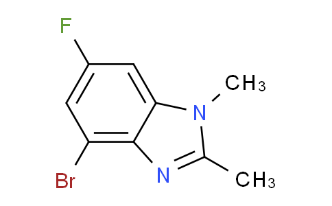 CAS No. 1370281-45-0, 4-bromo-6-fluoro-1,2-dimethyl-benzimidazole